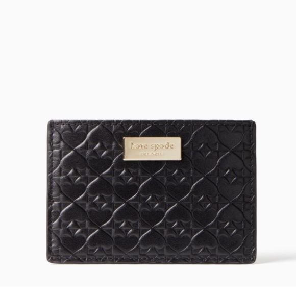 kate spade Handbags - Kate Spade Black Leather Cardholder new with tags